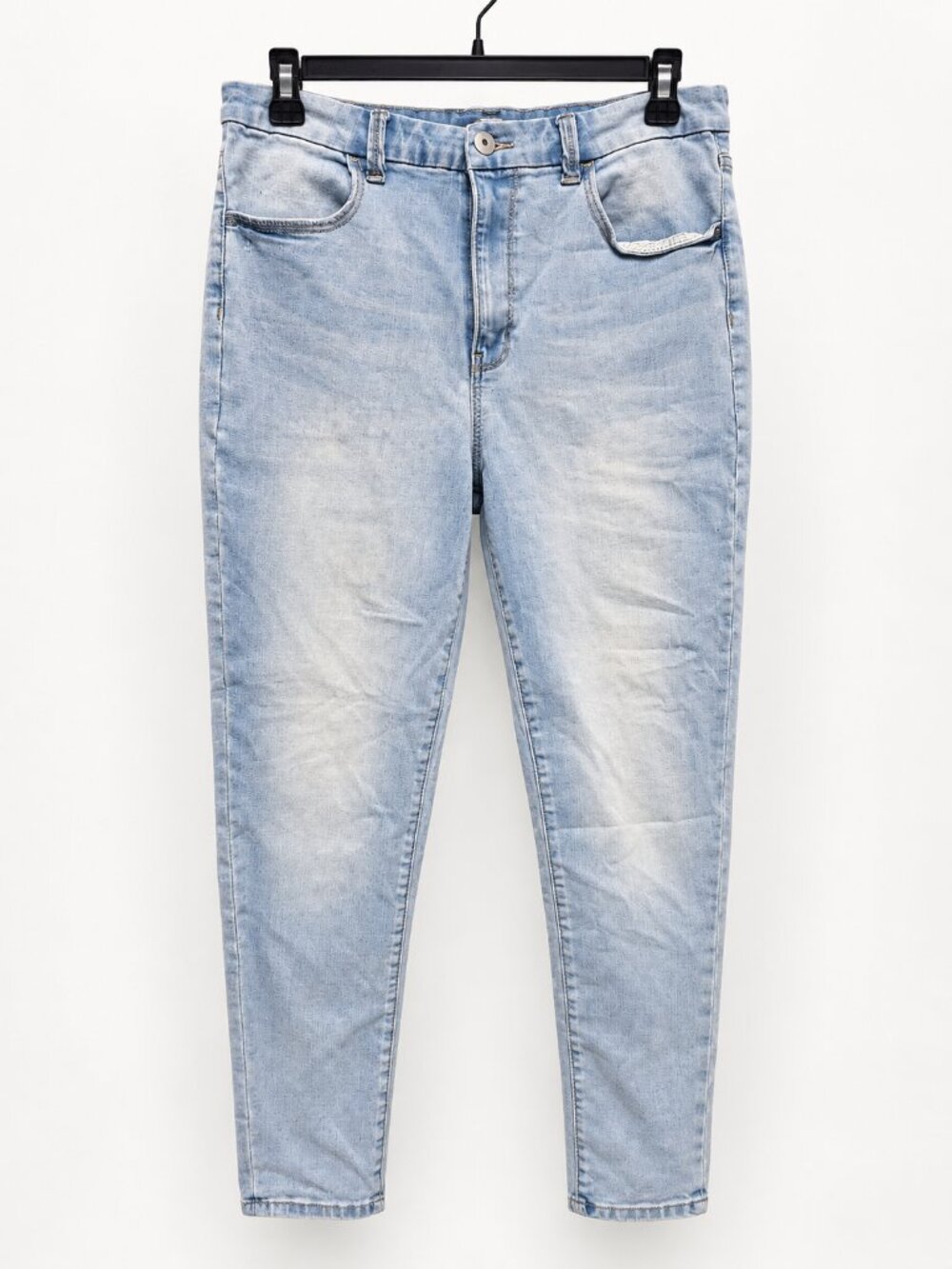 No Boundaries Size 15 Super High-Rise Light-Wash Stretch Jeans